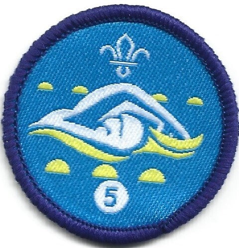 Swimmer Activity Badge Stage 5, not sponsored