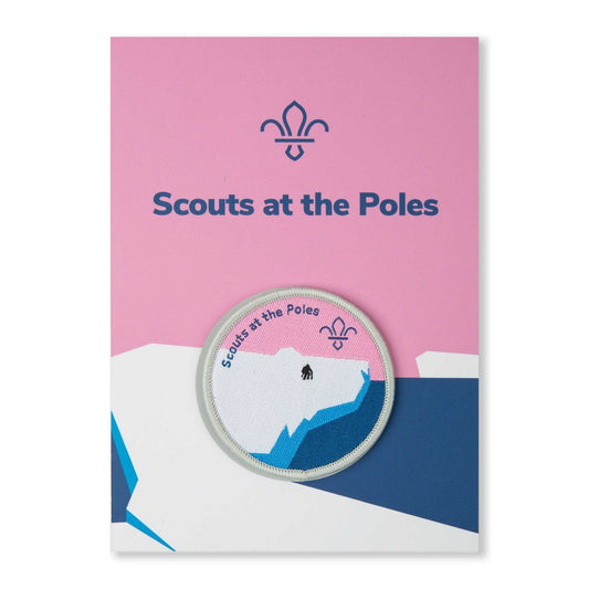 Scouts at the Poles Badge, on a Presentation Card