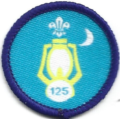 Nights Away Staged Activity Badge 125 Nights, not sponsored OLD FDL, with white backing