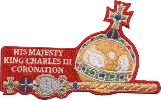 King Charles III Coronation Fun Badge,