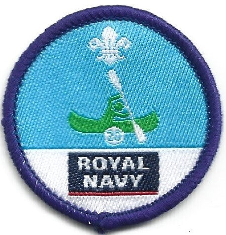 Time on the Water Staged Activity Badge, 20 Sessions, Royal Navy OLD FDL