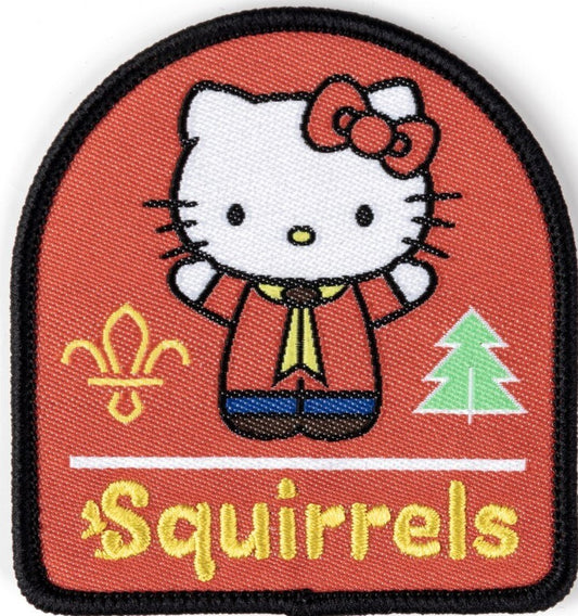 Hello Kitty Squirrels fun Badge