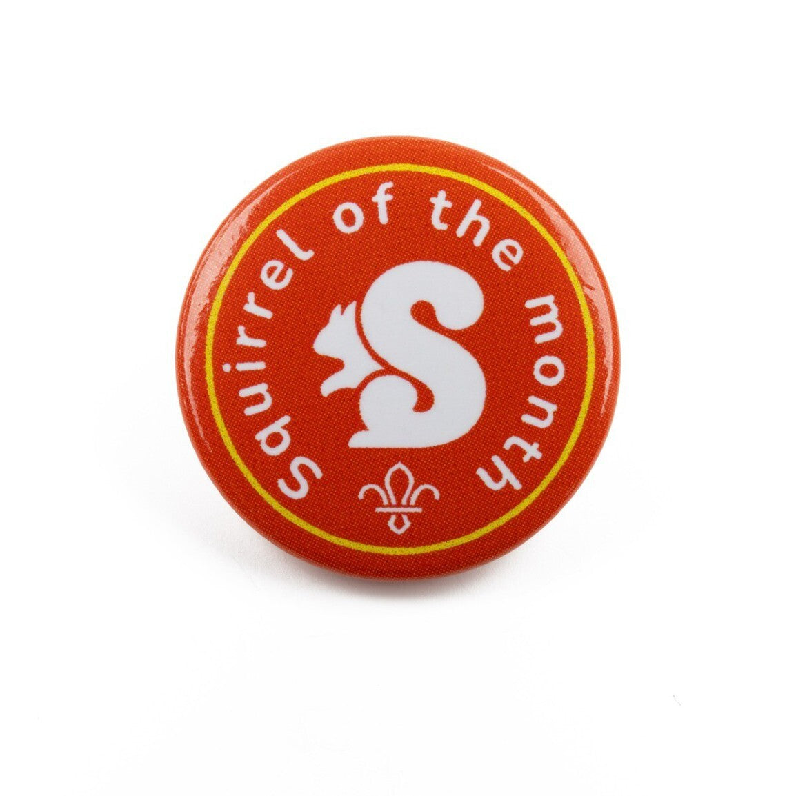 Squirrel of the Month Button Badge