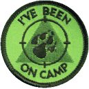 I've Been on a Camp, 50mm fun badge, Paw