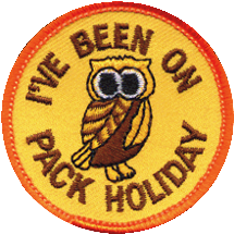 I've Been on Pack Holiday, 50mm fun badge,