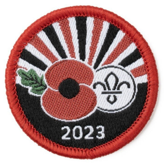 Poppy & Scouting Fleur de Lis Uniform Badge 2023