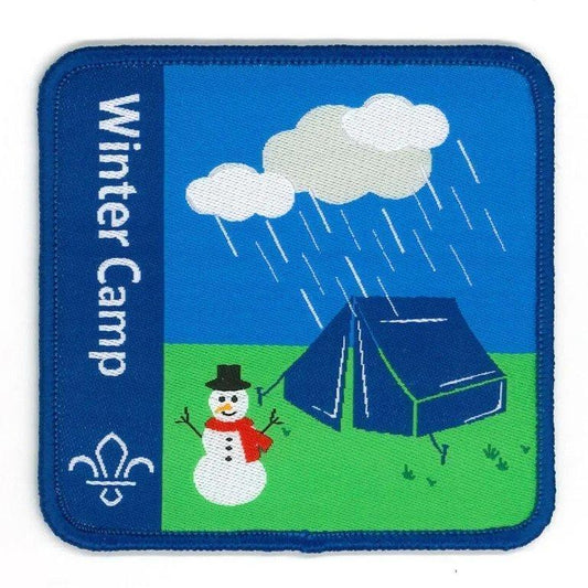 Winter Camp Fun Badge, snowman