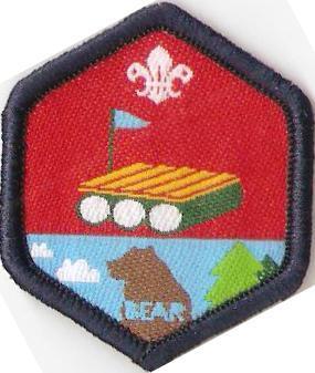 Beaver Scout My Adventure Challenge Award Badge - Bear OLD FDL