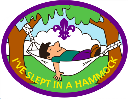 I've slept in a hammock, fun badge