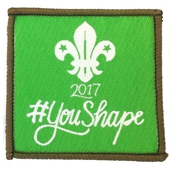 YouShape badge, Explorers, 2017 5cm square