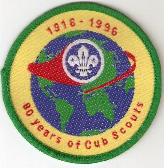 80 years of Cub Scouts Badge 75mm