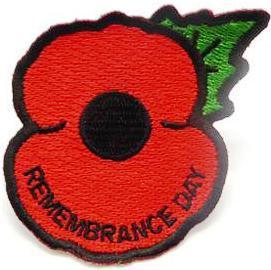 Remembrance Day Poppy Badge, non-uniform