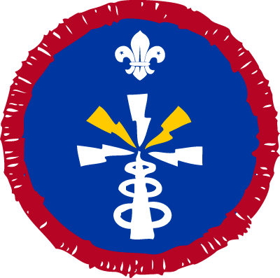 Scout Electronics Activity Badge, Not sponsored OLD FDL