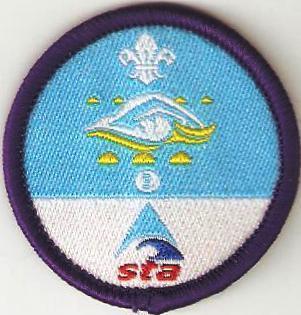 Swimmer Activity Badge Stage 3, STA, with Large numbers OLD FDL