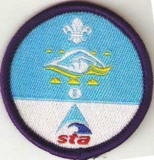 Swimmer Activity Badge Stage 5, STA, Large Numbers OLD FDL