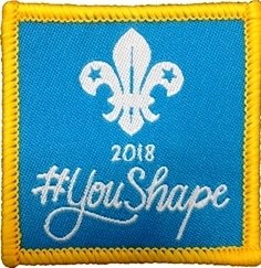 YouShape badge Beavers, 2018 5cm square