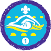 Swimmer Activity Badge Stage 1, not sponsored OLD FDL