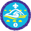 Swimmer Activity Badge Stage 3, not sponsored, OLD FDL