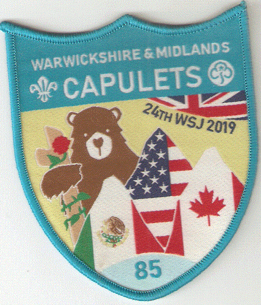 Warwickshire Capulets Jamboree Badge, 2019