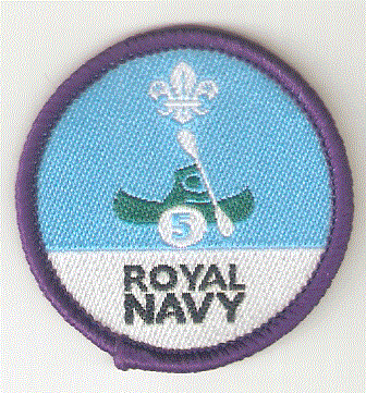 Time on the Water Staged Activity Badge, 5 Sessions, Royal Navy OLD FDL