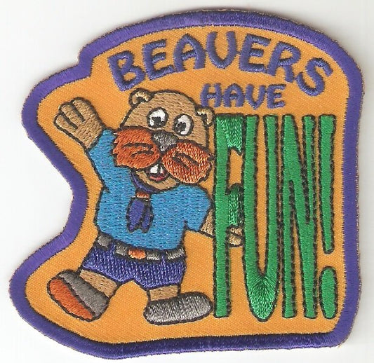 Beavers Have Fun Badge 75mm