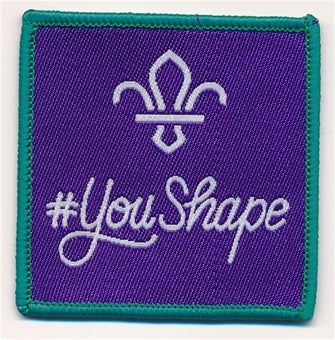 YouShape badge, Adults and Network, 2019-2020 5cm square