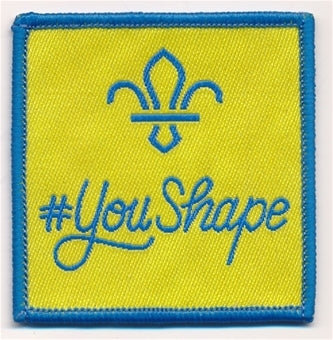 YouShape badge, Beavers, 2019-2020 5cm square