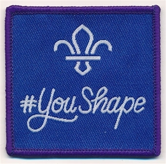 YouShape badge, Explorers, 2019-2020, 5cm square