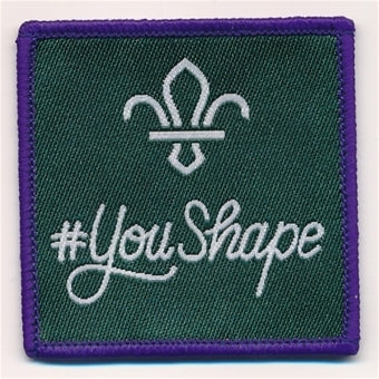 YouShape badge, Scouts, 2019-2020, 5cm square